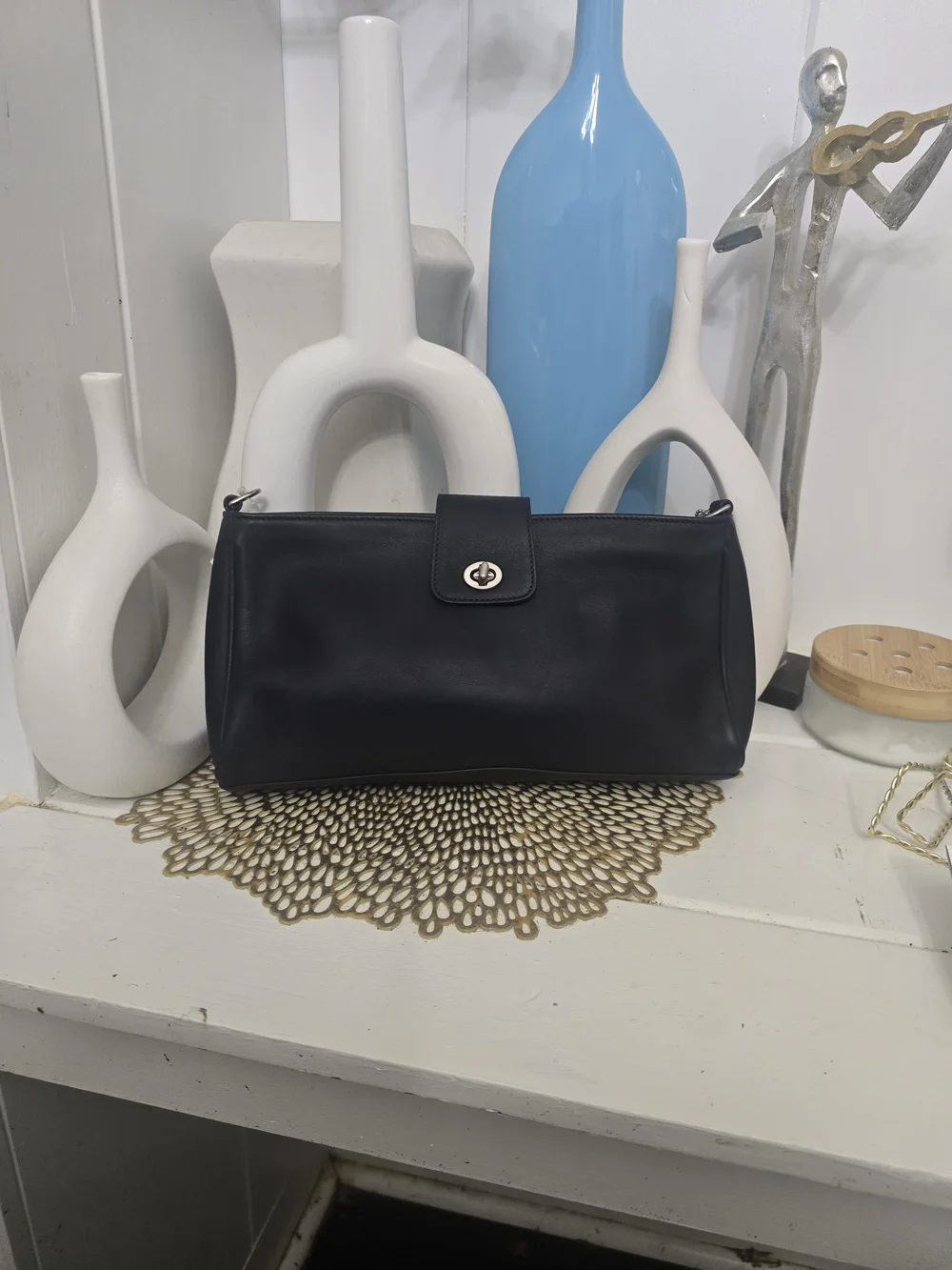 NWT Coach Penelope Turn-Lock Bag 9818 NAVY